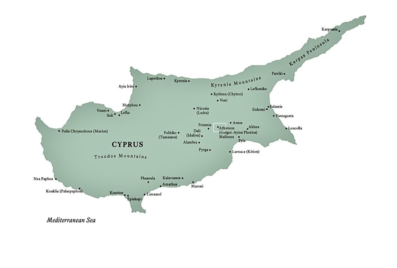 Carte de Chypre
